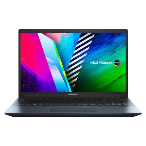 ASUS Vivobook Pro M-Serie - 15,6" FHD OLED - AMD Ryzen 7 5800H - RAM: 16GB - SSD: 500GB - beleuchtete Tastatur - Windows 11 Pro #mit Funkmaus +Notebooktasche von ASUS