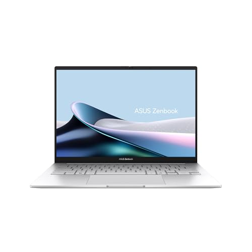 ASUS Zenbook 14 | Foggy Silver | 14" WQXGA+ OLED | Core Ultra 9 285H | RAM: 32GB (DDR5) | SSD: 8TB | beleuchtete Tastatur | Windows 11 Pro | Office 2024 Pro #mit Notebooktasche von ASUS
