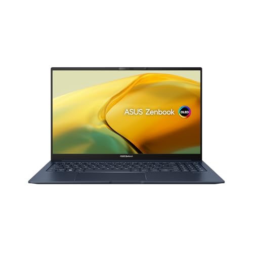 ASUS Zenbook 15 | Ponder Blue | 15,6" QHD+ OLED | AMD Ryzen 5 7535U | RAM: 16GB (DDR5) | SSD: 500GB | beleuchtete Tastatur | Windows 11 Pro | Office 2024 Pro #mit Notebooktasche von ASUS