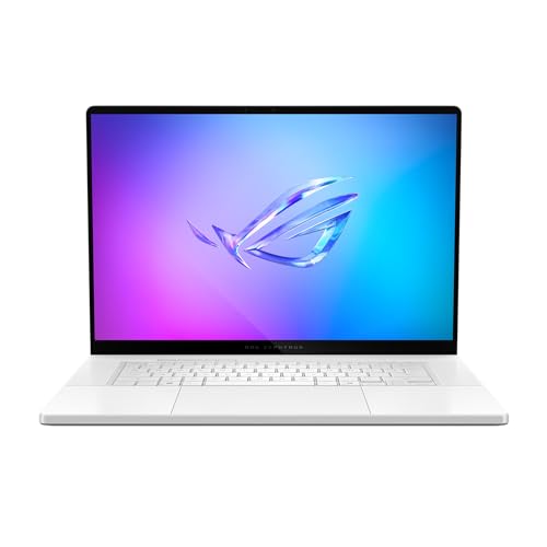 ASUS Zephyrus G16 | White | 16" WQXGA OLED | AMD Ryzen AI 7 350 | RAM: 32GB (DDR5) | SSD: 8TB | NVIDIA RTX 5060 | beleuchtete Tastatur | Windows 11 Pro | Notebooktasche von ASUS