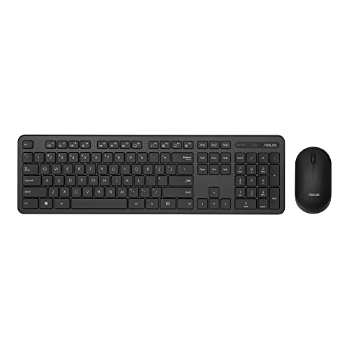 ASUS kabelloses Tastatur und Maus Set CW100 schwarz deutsches Layout von ASUS