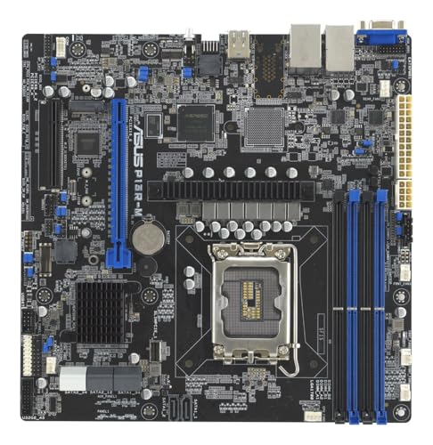 ASUS P13R-M Server Mainboard Sockel Intel LGA 1700 (Micro-ATX, 4X DDR5 ECC UDIMM, 1x M.2, Dual-LAN, 8X SATA, 1x PCIe 5.0, 1x PCIe 4.0, 3X USB 3.2 Gen 2) ASUS P13R-M Server Mainboard Sockel Intel LGA 1700 (Micro-ATX, 4X DDR5 ECC UDIMM, 1x M.2, Dual-LAN, 8X SATA, 1x PCIe 5.0, 1x PCIe 4.0, 3X USB 3.2 Gen 2) von ASUS