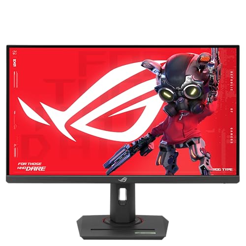 ASUS ROG Strix XG27UCG 27 Zoll Dual Mode Gaming-Monitor (3840x2160, 4K 160Hz oder FHD 320Hz, 1ms Reaktionszeit, Fast IPS, Extreme Low Motion Blur Sync, USB Typ-C, Stativanschluss, HDR, Aura Sync) von ASUS