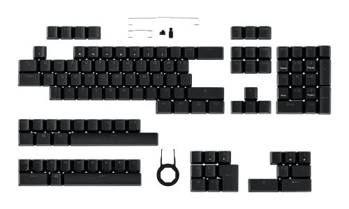 ASUS ROG PBT Doubleshot Keycap Set (Tastenkappen, robustes PBT, verkürzter Schaft, mittelhohe Profile)Mehrfarbig, Einheitsgröße von ASUS
