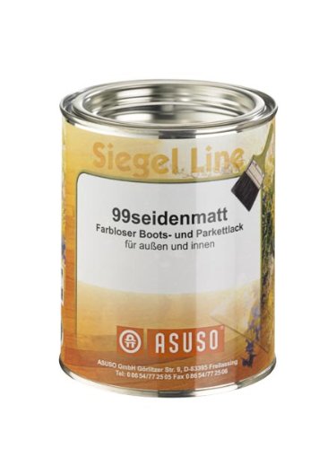 ASUSO 99seidenmatt - Satin Polyurethan (PU) Bodenlack für Holz, 0,75 Liter ASUSO 99seidenmatt - Satin Polyurethan (PU) Bodenlack für Holz, 0,75 Liter von ASUSO