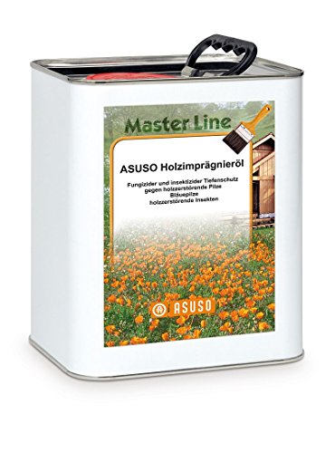 Asuso Holzimprägnieröl Langzeitschutz farblos 25 Liter Kanister von ASUSO