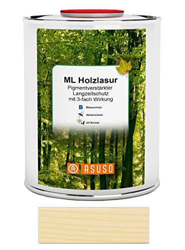 Asuso Holzlasur LANGZEITSCHUTZ 0,75 L farblos von ASUSO