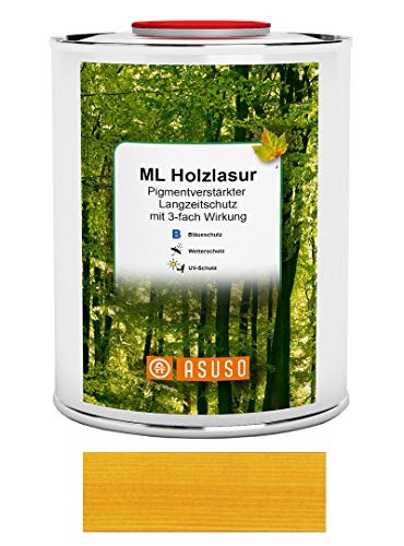 Asuso Holzlasur LANGZEITSCHUTZ 0,75 L kiefer von ASUSO