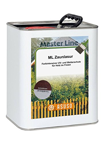 Asuso ML Zaunlasur 60 dunkelbraun 5,0 Liter Gebinde von ASUSO