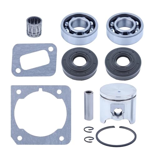 40mm Kolben Kurbel Kugellager Öl Dichtung Kit Fit for 340 345 2141 2145 Kettensäge Ring Nadel Halter Ersatzteile von ASVGTRZ