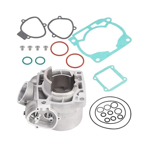 Motorradteile 72mm Zylinderblock + Kopf Kompletter Dichtungssatz Passend for 300 TE XC-W SX XC XCW XC-E SXS-F X USA TE300(Cylinder Kit) von ASVGTRZ