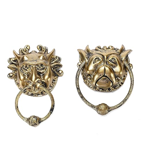 Labyrinth – Set von 2 – Türklopfer 3D Kühlschrankmagnet – Klopfer Antik Bronze Kunst Deko von ASVP Shop