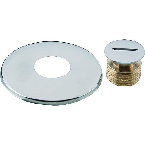 Blindstopfen Messing vc 1/2", Rosette Blindstopfen Messing vc 1/2", Rosette von ASW 28