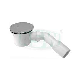 ASW Ablaufgarnitur TW für Duschabläufe mit Ø 90 mm Ablaufloch, Abgang 40/50 mm mit Abdeckhaube 101259 von ASW