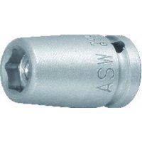 ASW Kraftschraubereinsatz 1/4 Zoll SW 8 mm 6-KT. L. 23 mm mit Magnet von ASW