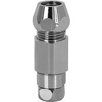 ASW Rückflußverhinderer 3/8'' + Überwurfmutter 3/8'' - mit Quetschverschraubung - Messing verchromt von ASW
