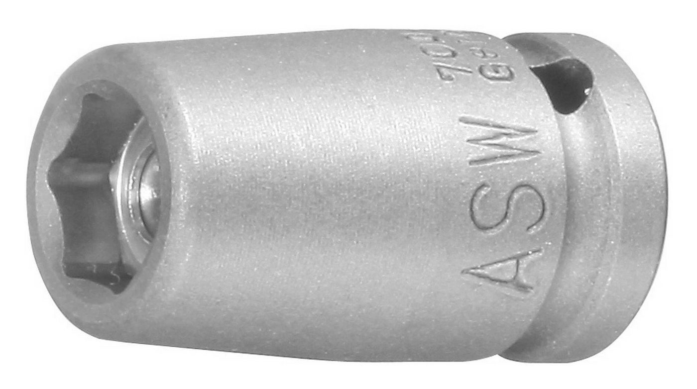 ASW Stecknuss, Kraft-Steckschlüssel-Einsatz 1/4" Magnet von ASW