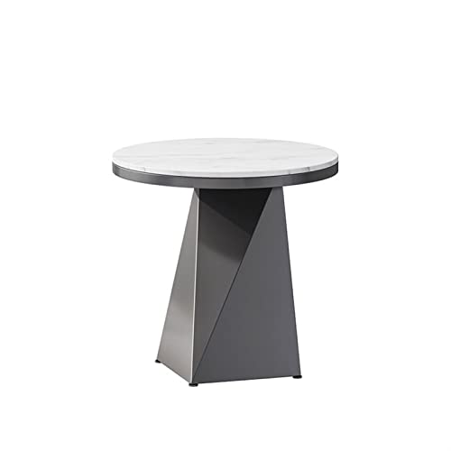 Moderner Mitteltisch Runder Beistelltisch Moderner geometrischer Metallrahmen Kleiner Couchtisch Wohnzimmer Büro Schiefer Couchtisch Schlafzimmer Nachttisch Kaffee Beistelltisch (Größe : S) von ASWAD