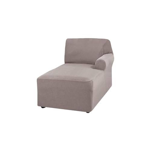 ASYBFLI L-förmiger Sofa-Chaiselongue-Bezug, Dicker Stretch-Schutz for Wohnzimmer, Schonbezug, Couchbezug, maschinenwaschbar (Beige, Links)(Brown,Chaise Lounger(Right)) von ASYBFLI