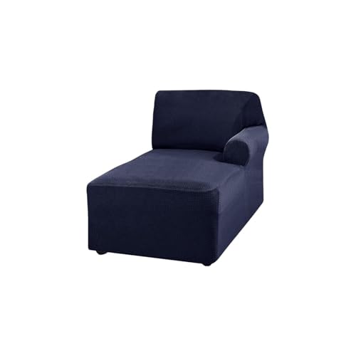 ASYBFLI L-förmiger Sofa-Chaiselongue-Bezug, Dicker Stretch-Schutz for Wohnzimmer, Schonbezug, Couchbezug, maschinenwaschbar (Beige, Links)(Deep Blue,Chaise Lounger(Left)) von ASYBFLI