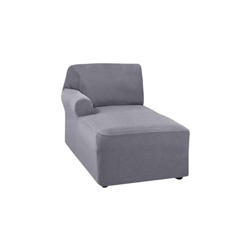 ASYBFLI L-förmiger Sofa-Chaiselongue-Bezug, Dicker Stretch-Schutz for Wohnzimmer, Schonbezug, Couchbezug, maschinenwaschbar (Beige, Links)(Gray,Chaise Lounger(Left)) von ASYBFLI