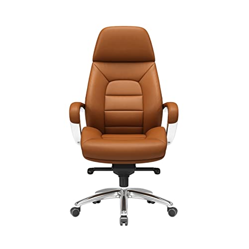 ASYHONG BOSS -Stuhl PU Leder Ergonomische Bürostühle, hoher Rückenleitersitz mit Kopfstütze, 120 ° Liege, einstellbares Heben von Drehstuhl für Arbeitsgeschäft KeYJ von ASYHONG