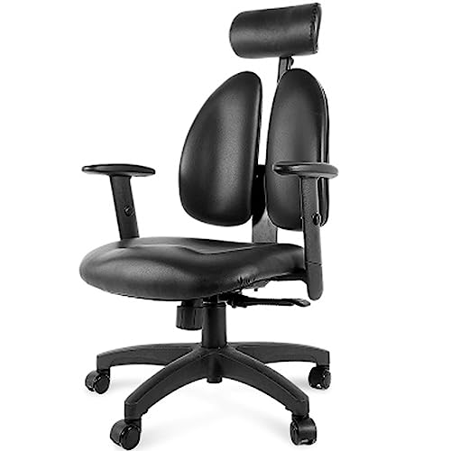 ASYHONG Einstellbarer ergonomischer Bürostuhl Schwenkrostingstuhl mit kippender Rückenlehne -Sitzsitz für Home Office KeYJ von ASYHONG