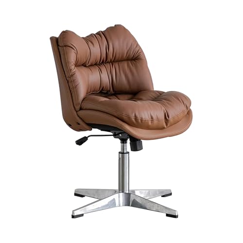 ASYHONG Ergonomic Leder Office Stuhl mit Verstellbarer Höhe und bequemes Sitzplatz Armless Design für Executive Desk Computer Gaming Easy Assembly Kaffee Brown, Kaffee KeYJ ASYHONG Ergonomic Leder Office Stuhl mit Verstellbarer Höhe und bequemes Sitzplatz Armless Design für Executive Desk Computer Gaming Easy Assembly Kaffee Brown, Kaffee KeYJ von ASYHONG
