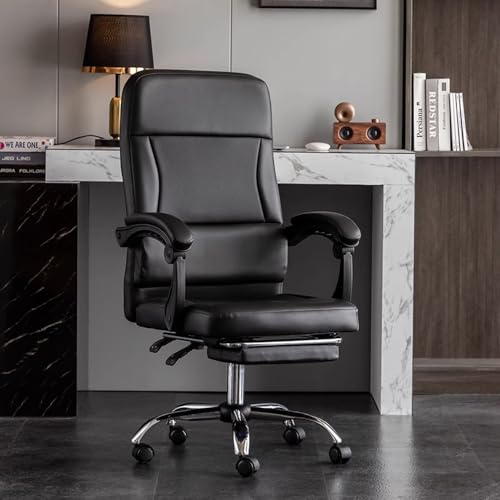 ASYHONG Ergonomische PU Leather Executive Reclining Armstuhl mit Fußstütze Unterstützung extra gepolsterte Armlehne Verstellbarer Rest Rest HEGE DURTH KeYJ ASYHONG Ergonomische PU Leather Executive Reclining Armstuhl mit Fußstütze Unterstützung extra gepolsterte Armlehne Verstellbarer Rest Rest HEGE DURTH KeYJ von ASYHONG