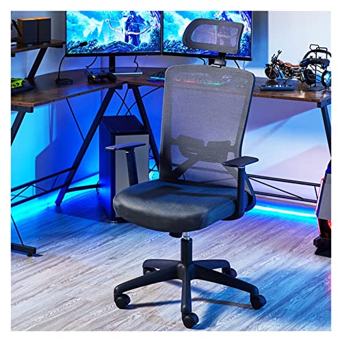 ASYHONG Ergonomischer Bürostuhl mit Armlehre Moderne komfortable atmungsaktive Schreibtischstühle mit Rädern hoher Computerstuhl für Büro oder Spiele (Grau) KeYJ von ASYHONG