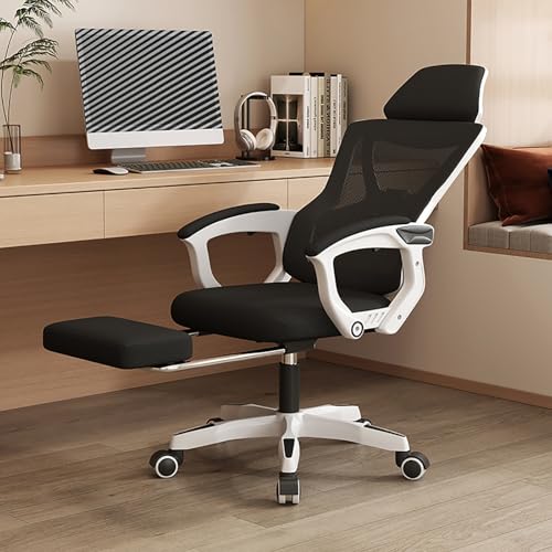 ASYHONG Ergonomischer Bürostuhl mit hohem Rücken mit Einstellbarer Kopfstütze und lumbaler Unterstützung bequemer Schreibtischstuhl mit weich KeYJ ASYHONG Ergonomischer Bürostuhl mit hohem Rücken mit Einstellbarer Kopfstütze und lumbaler Unterstützung bequemer Schreibtischstuhl mit weich KeYJ von ASYHONG
