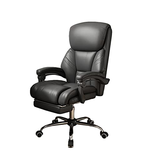 ASYHONG Hoher Rücken -PU -Leder -Schwenk -Spielstuhl mit Armlehne Footstütze Ergonomic Office Stuhl für Schlafzimmerspiele im Heim KeYJ von ASYHONG