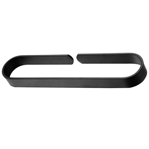 ASYHONG Modernes Edelstahl Schwarz Wand montiertes Badezimmerregal (40 cm) mit weißem Regal (30 x 7 cm) Badezimmerzubehör Spaber -Schelfschelf KeYJ von ASYHONG