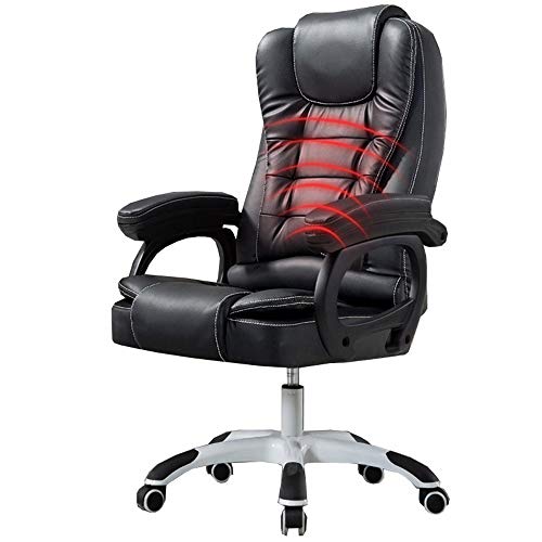 ASYHONG Office Stuhl Executive Recline PU Leder Polsterung Taille Massage mit hohem Rücken- und Neigungsfunktion Computer Schreibtisch Stuhl mit Gewicht 150 kg Entspannen Sie Sich vollständig KeYJ von ASYHONG