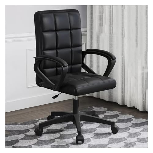 ASYHONG Stuhl Executive Office Chair Einstellbarer Schreibtischstuhl PU -Leder mit weichen gepolsterten Sitzrädern und Bequeme Rückenunterstützung für Arbeit oder Studium/Bruin/, Nerosize KeYJ von ASYHONG