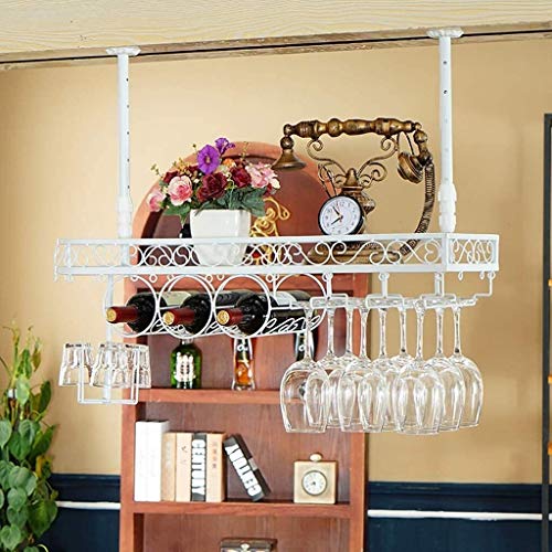 ASYHONG Weinregale Loft Industrial Wind Retro Hanges Weinglasregal Europäischer Stil Rotweinflasche Rack KeYJ von ASYHONG