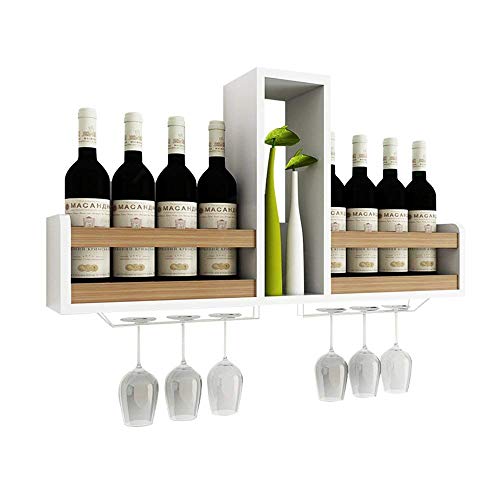 ASYHONG Wine Rack Home Red Holder Weinglas Rack Bar S, Künstliche Brettmaterial Moderne kreative Wallmounted Restaurant Display Ständer Kelch KeYJ von ASYHONG
