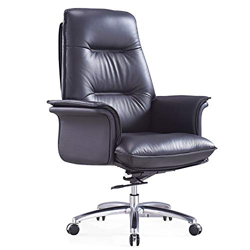 Big & Tall Heavy Duty Executive Office Stuhl - 500 Pfund Kapazität, ergonomischer Leder -Task -Stuhl mit Lendenwirbelsäulenunterstützung und verstellbare Armlehnen für den Gebrauch von Heim- und von ASYHONG