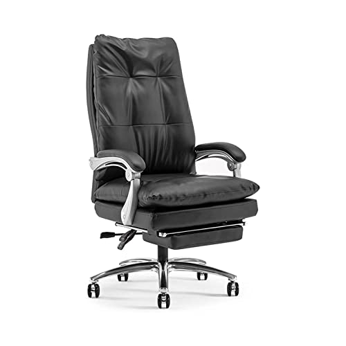 Hoher Rückenbig und hoher 400 -lb -Bürostuhl mit ergonomischem Design verstellbarer Merkmale gepolstert Leder Heavy Duty Metal Basis -Winkel -Reträneverriegelungssystem und Fußstütze ideal für von ASYHONG