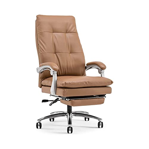 Hoher großer und großer 400 -lb -Bürostuhl mit ergonomischem Design verstellbarer Merkmale gepolstertes Leder -Metall -Basiswinkel von Leder -Liegeverriegelungssystemen und Fußstütze ideal für von ASYHONG