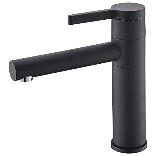 Küche Taps Mixer Badezimmer Mixer Ein Griff ein Griff Messing Waschbeckenmischer Tippen Sie auf 360 ° rotierende Ausstriche Hochbeckenmixer Schwarz KeYJ Küche Taps Mixer Badezimmer Mixer Ein Griff ein Griff Messing Waschbeckenmischer Tippen Sie auf 360 ° rotierende Ausstriche Hochbeckenmixer Schwarz KeYJ von ASYHONG