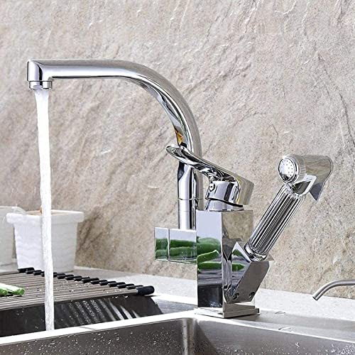 Küchenmischer Tap Kitchen Spüle Tap Wasserhahn mit Sprühpistolen-Pull-Waschbecken Wasserhahn Einlochspüle rotierende Heiß- und Kaltmischer Tap Kitchen Wasser Wassertaps 360-Grad-gesamte Reinigung Küchenmischer Tap Kitchen Spüle Tap Wasserhahn mit Sprühpistolen-Pull-Waschbecken Wasserhahn Einlochspüle rotierende Heiß- und Kaltmischer Tap Kitchen Wasser Wassertaps 360-Grad-gesamte Reinigung von ASYHONG