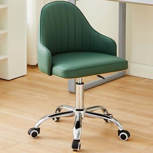 Moderner verstellbarer Computerstuhl mit Schwenkfunktion und komfortables PU -Ledersitz ideal für Heimbürospiele und Kosmetik Ergonomisches Design mit Armlehnen und Rädern Weiß, Greenone Größe KeYJ von ASYHONG