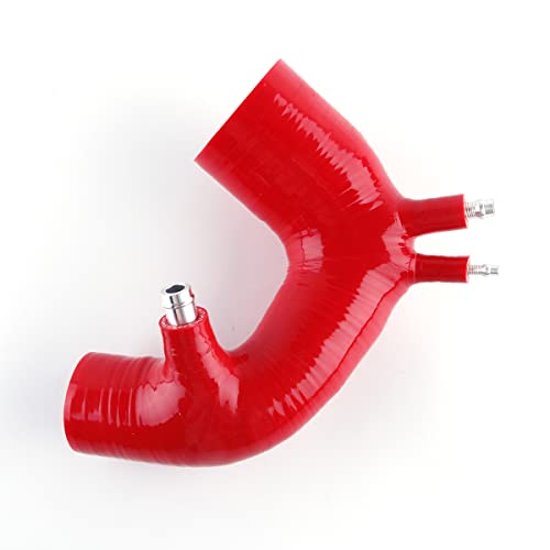 ASYXPCRH Ansaugmanschette kompatibel mit Abarth 500 Versionen mit Turbine Garrett 1446 (rot) von ASYXPCRH