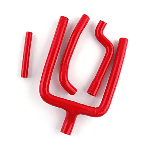 ASYXPCRH Kompatibel mit 2018–2019 Gas Gas EC XC 250 300 Silikon Kühlerschlauch Thermostat Bypass Rot von ASYXPCRH