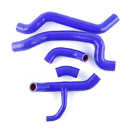 ASYXPCRH Kompatibel mit Ducati 848 1098 1198/848 EVO 2007–2014 Silikon-Kühlmittelschlauch-Set (blau) von ASYXPCRH