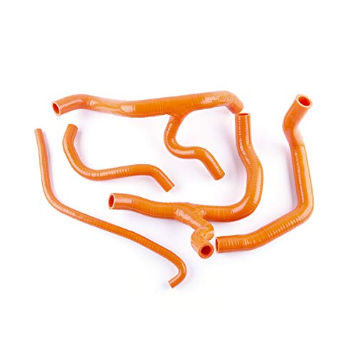 ASYXPCRH Kompatibel mit Honda CBR1000RR CBR1000 2008–2011 Silikon-Kühlmittelschlauch-Kits (orange) von ASYXPCRH