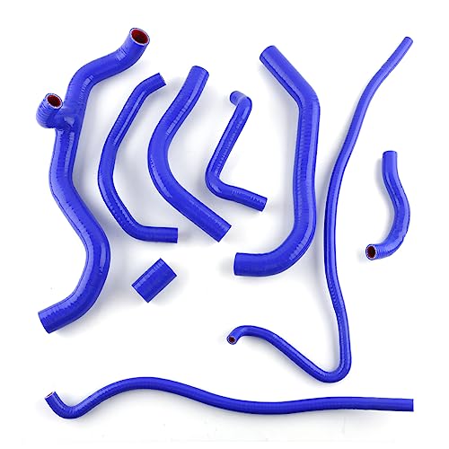 ASYXPCRH Kompatibel mit Honda CBR600RR 2007 2008 2009 2010 2011 Silikon-Kühlmittelschlauch-Kits (blau) von ASYXPCRH
