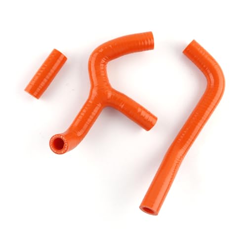 ASYXPCRH Kompatibel mit KTM 65SX 65 SX 2009–2015 Hochleistungs-Silikon-Kühlmittelschläuche (orange) von ASYXPCRH