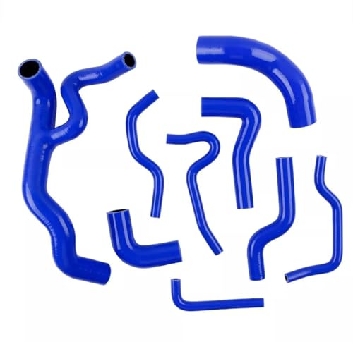 ASYXPCRH Kompatibel mit VW Golf MK4 VR6 12 V 2,8 l 1997–2010 Silikon-Heizkörper-Kühlmittelschlauch (blau) von ASYXPCRH